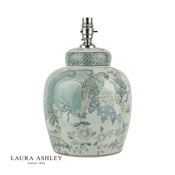 Där Lighting Laura Ashley Elizabeth Ceramic Table Lamp With Bird Print Design Base Only