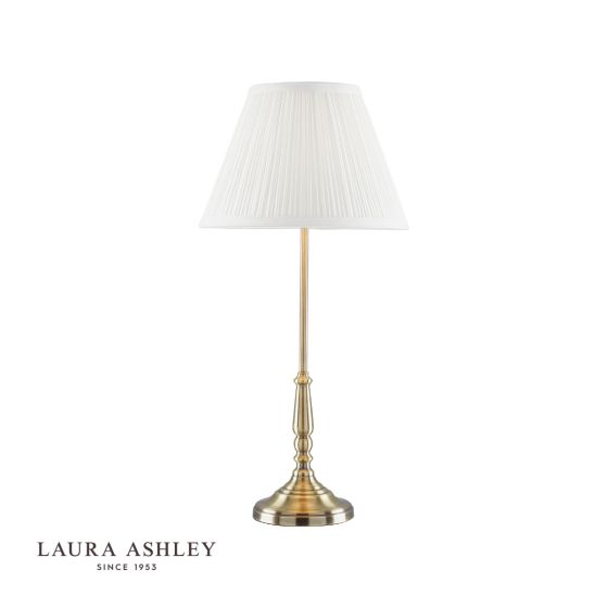 Där Lighting Laura Ashley Elliot Table Lamp Antique Brass With Shade