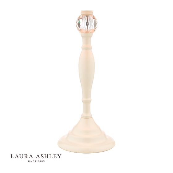 Där Lighting Laura Ashley Ellis Table Lamp Cream With Ivory Shade