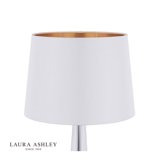 Där Lighting Laura Ashley Emyr Cream Silk Tapered Drum Shade 30.5cm/12 Inch