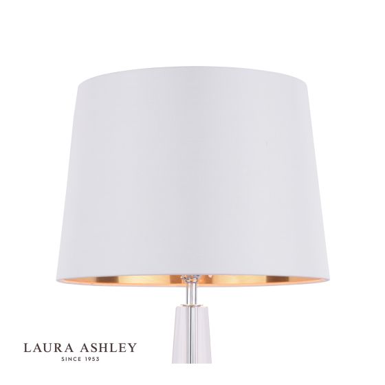 Där Lighting Laura Ashley Emyr Cream Silk Tapered Drum Shade 30.5cm/12 Inch