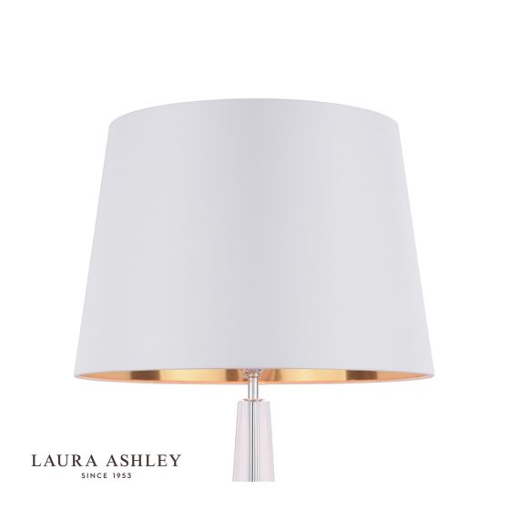 Där Lighting Laura Ashley Emyr Silk Tapered Drum Shade Cream 40.5cm/16 Inch