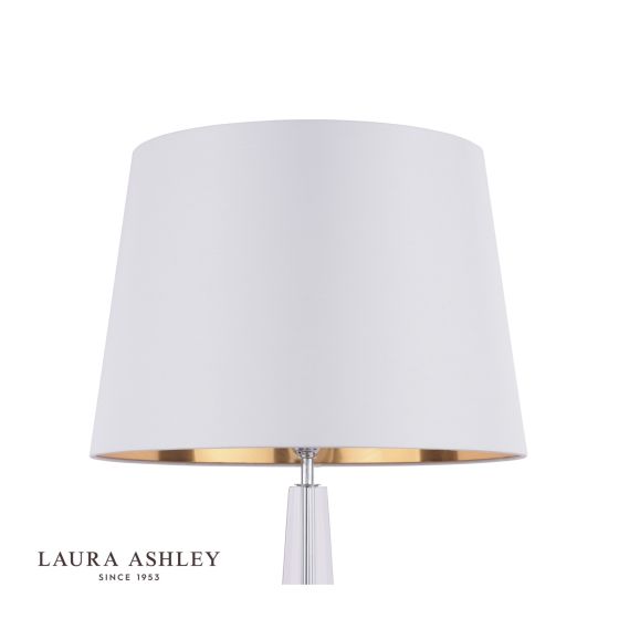 Där Lighting Laura Ashley Emyr Silk Tapered Drum Shade Cream 40.5cm/16 Inch