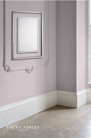 Där Lighting Laura Ashley Evie Small Rectangle Mirror Clear Frame 100 X 80cm