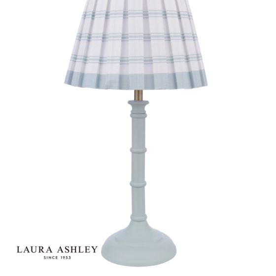 Där Lighting Laura Ashley Farnworth Table Lamp Matt Green With Shade