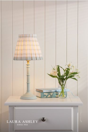 Där Lighting Laura Ashley Farnworth Table Lamp Matt Green With Shade