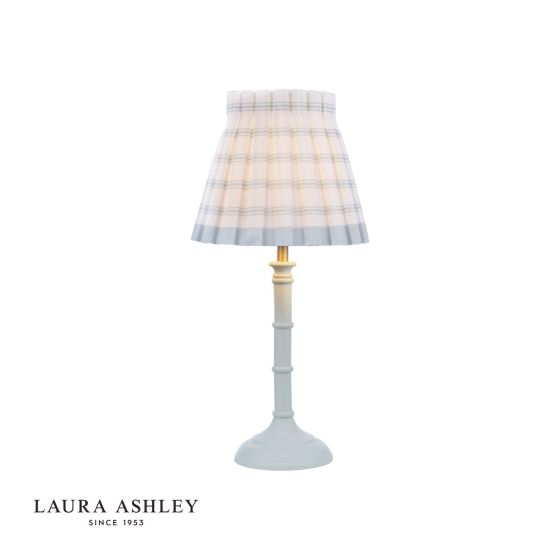 där lighting Laura Ashley Farnworth Table Lamp Matt Green With Shade