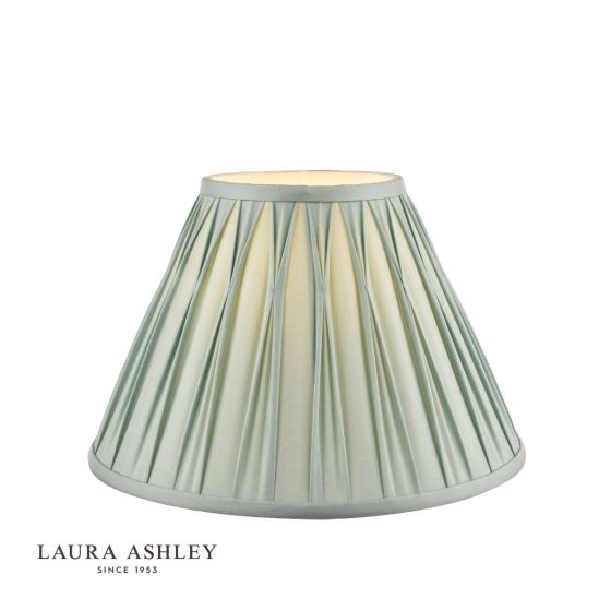 där lighting Laura Ashley Fenn Silk Empire Drum Shade Duck Egg 30cm/12 inch