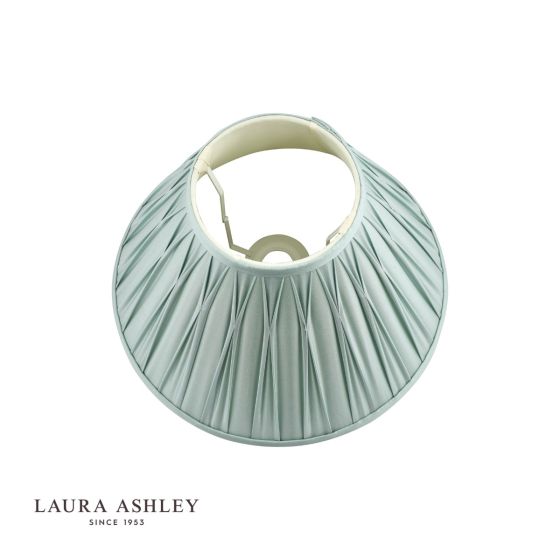 Där Lighting Laura Ashley Fenn Silk Empire Drum Shade Duck Egg 40cm/16 Inch