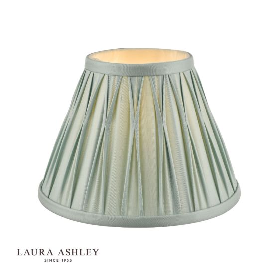 där lighting Laura Ashley Fenn Silk Empire Drum Shade Duck Egg 20cm/8 inch