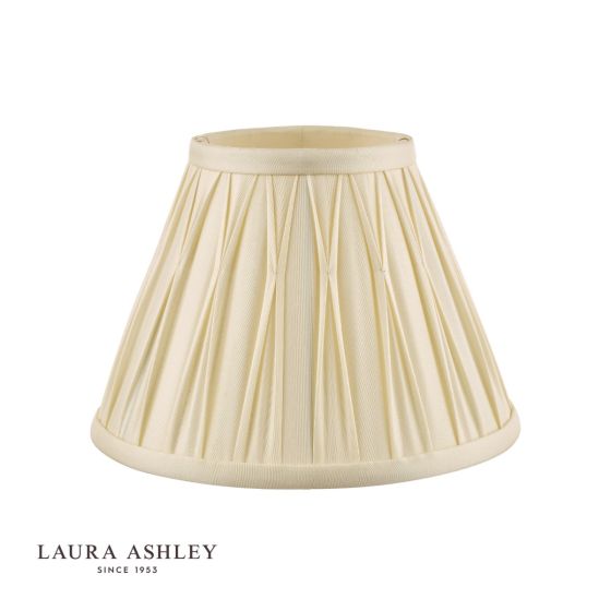 Där Lighting Laura Ashley Fenn Silk Empire Drum Shade Ivory 20cm/8 Inch