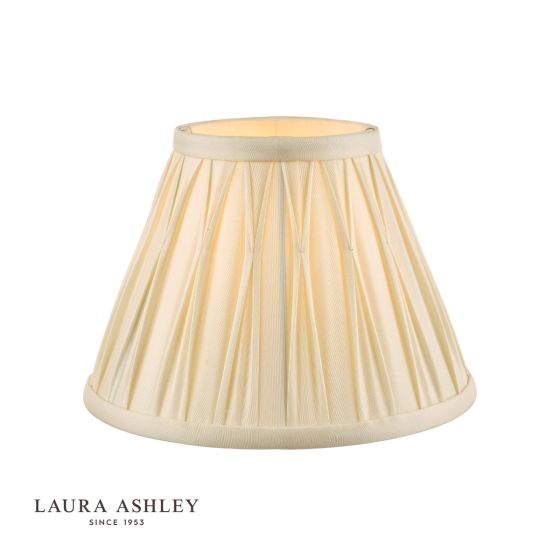 där lighting Laura Ashley Fenn Silk Empire Drum Shade Ivory 20cm/8 inch