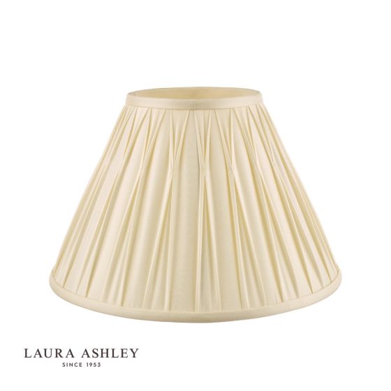 Där Lighting Laura Ashley Fenn Silk Empire Drum Shade Ivory 35cm/14 Inch