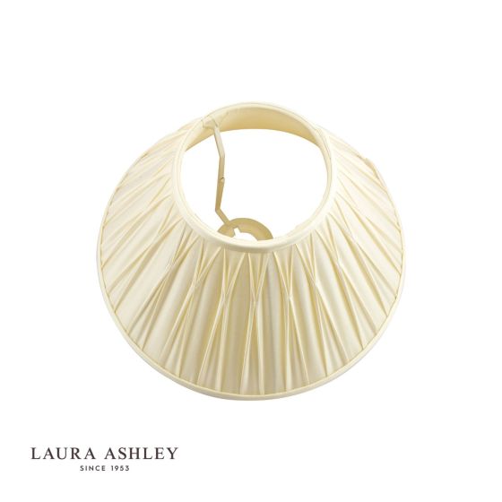 Där Lighting Laura Ashley Fenn Silk Empire Drum Shade Ivory 35cm/14 Inch