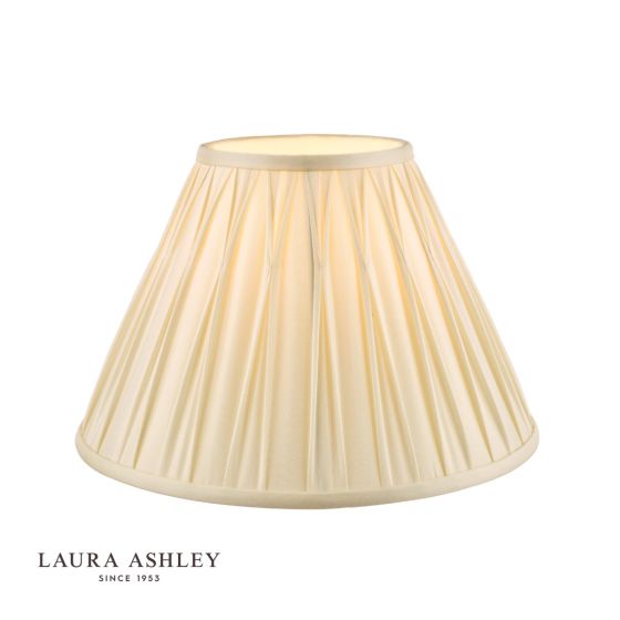 där lighting Laura Ashley Fenn Silk Empire Drum Shade Ivory 35cm/14 inch