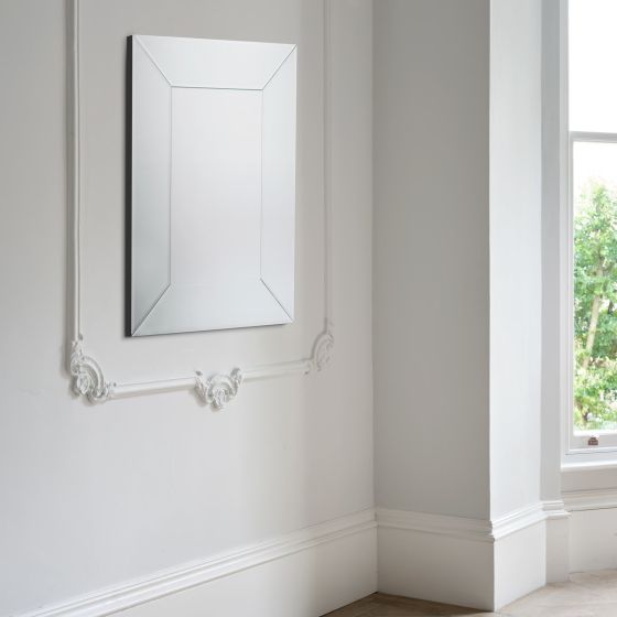 Där Lighting Laura Ashley Gatsby Large Rectangle Mirror 120 X 90cm