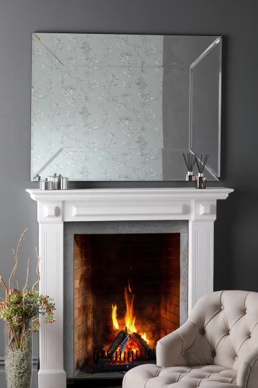 Där Lighting Laura Ashley Gatsby Large Rectangle Mirror 120 X 90cm