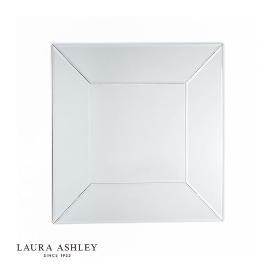 där lighting Laura Ashley Gatsby Square Mirror 90cm