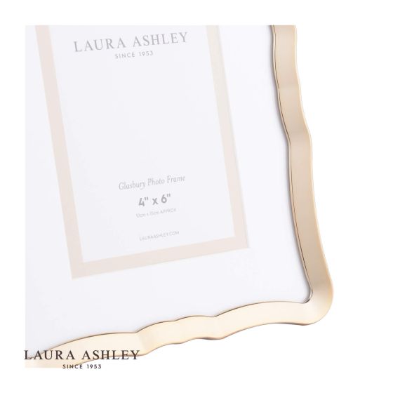 Där Lighting Laura Ashley Glasbury Photo Frame Gold Effect 4x6 Inch