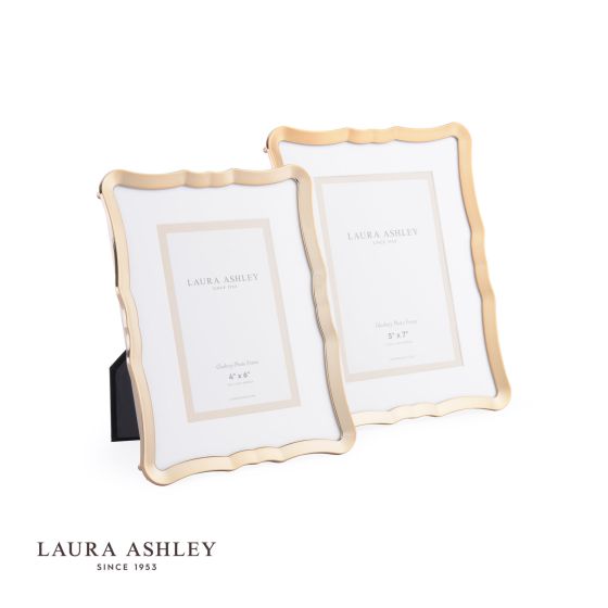 Där Lighting Laura Ashley Glasbury Photo Frame Gold Effect 4x6 Inch