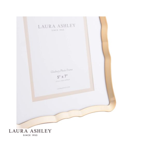 Där Lighting Laura Ashley Glasbury Photo Frame Gold Effect 5x7 Inch