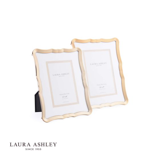 Där Lighting Laura Ashley Glasbury Photo Frame Gold Effect 5x7 Inch