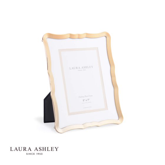 där lighting Laura Ashley Glasbury Photo Frame Gold Effect 5x7 inch
