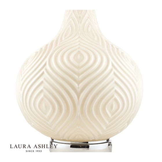 Där Lighting Laura Ashley Grace Table Lamp Patterned Glass With Shade