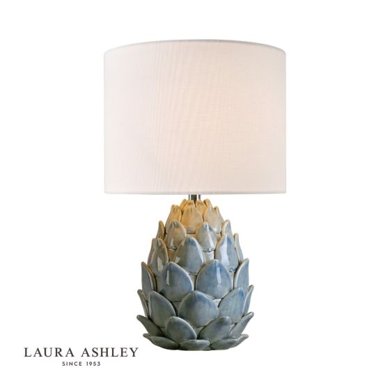 där lighting Laura Ashley Gresford Ceramic Table Lamp With Shade