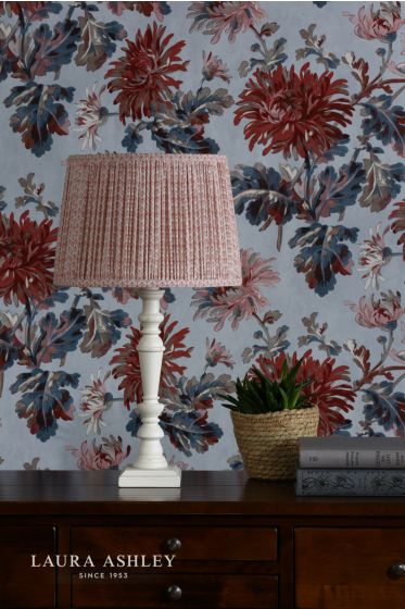 Där Lighting Laura Ashley Gwendolen Pink Pattern Cotton Shade 30.5cm/12 Inch