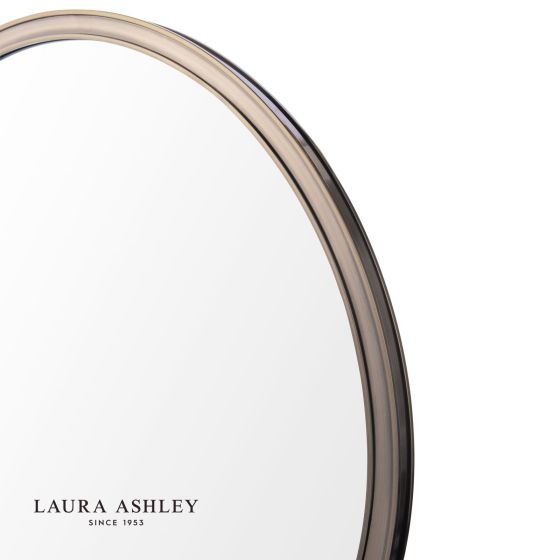 Där Lighting Laura Ashley Harrington Mirror Antique Brass And Mirror 60cm