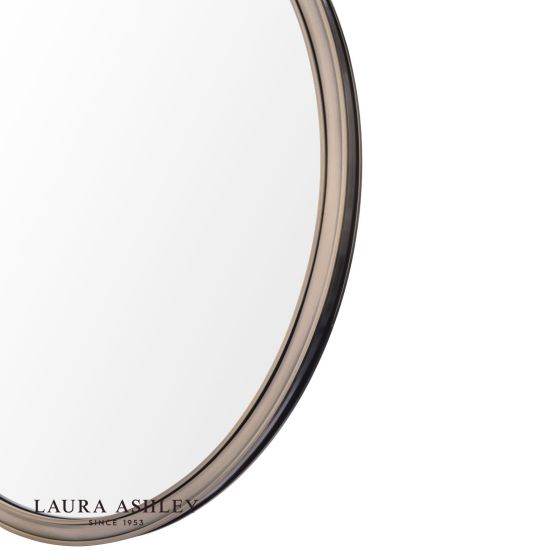 Där Lighting Laura Ashley Harrington Mirror Antique Brass And Mirror 60cm