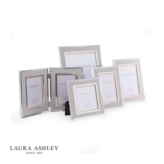 Där Lighting Laura Ashley Harrison Photo Frame Linen 4x6 Inch