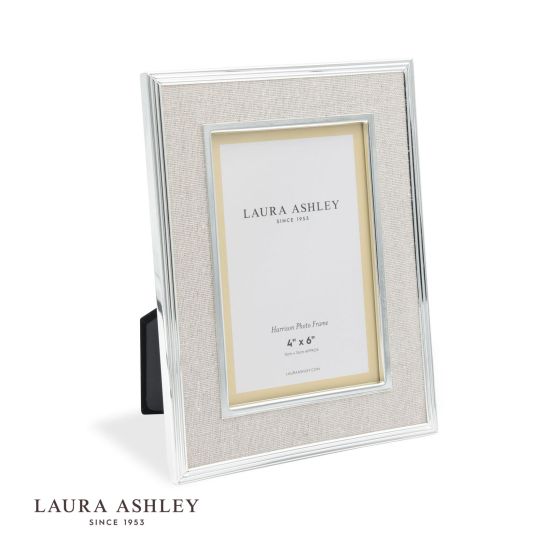 där lighting Laura Ashley Harrison Photo Frame Linen 4x6 Inch