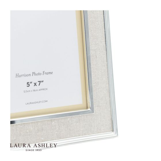 Där Lighting Laura Ashley Harrison Photo Frame Linen 5x7 Inch