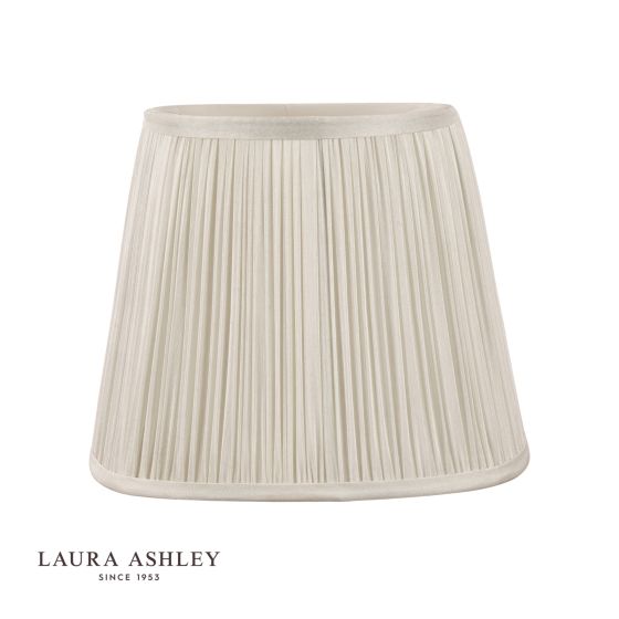 där lighting Laura Ashley Hemsley Silk Shade Cream 14cm/5 inch