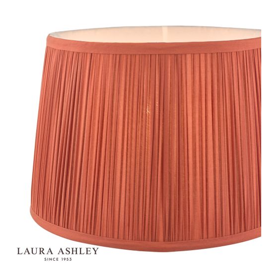 Där Lighting Laura Ashley Hemsley Silk Shade Crimson Red 25.5cm/10 Inch
