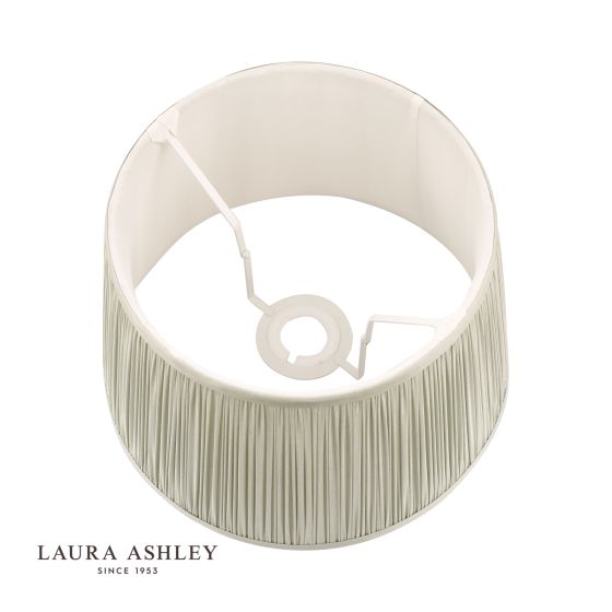 Där Lighting Laura Ashley Hemsley Silk Shade Sage 25.5cm/10 Inch