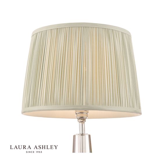 Där Lighting Laura Ashley Hemsley Silk Shade Sage 40.5cm/16 Inch