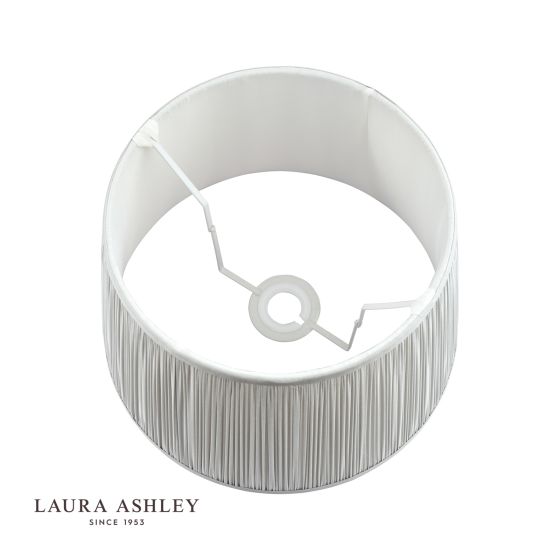 Där Lighting Laura Ashley Hemsley Silk Shade Silver 40.5cm/16 Inch