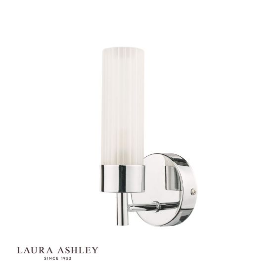 Där Lighting Laura Ashley Howard Bathroom Wall Light Polished Chrome IP44
