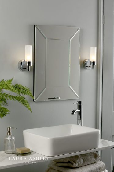 Där Lighting Laura Ashley Howard Bathroom Wall Light Polished Chrome IP44