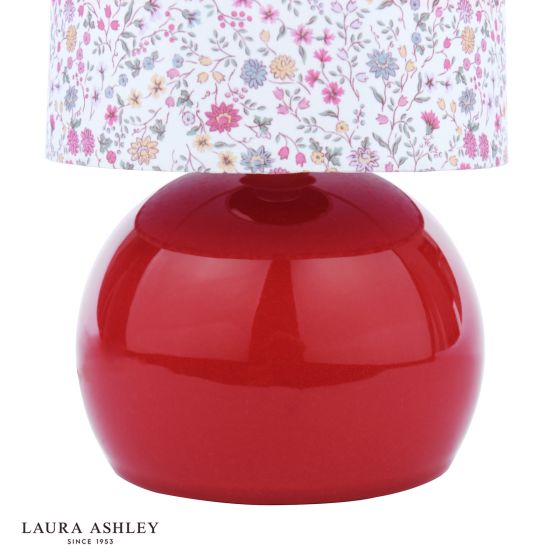 Där Lighting Laura Ashley Knowlton Table Lamp Pink Crackle Glaze With Shade