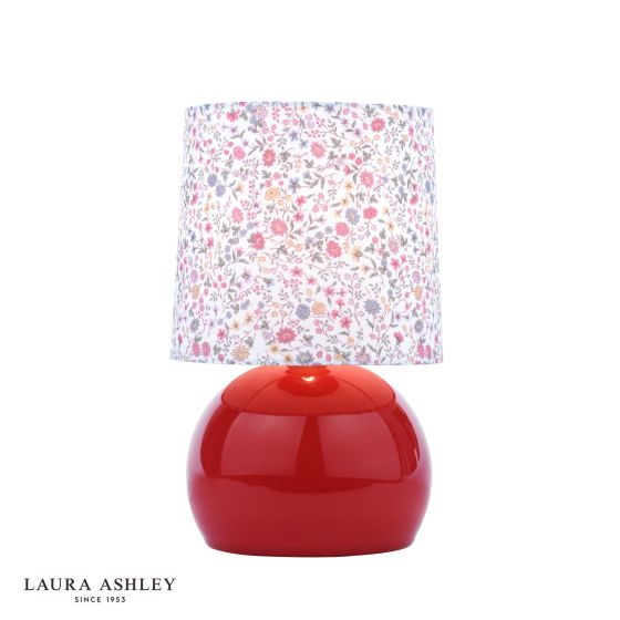 där lighting Laura Ashley Knowlton Table Lamp Pink Crackle Glaze With Shade