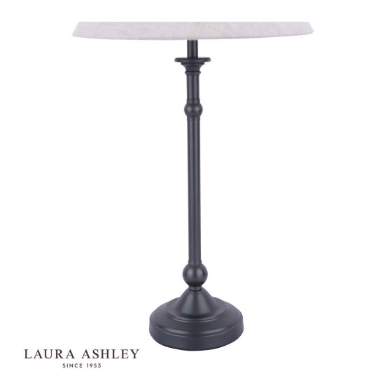 Där Lighting Laura Ashley Ludchurch Table Lamp Industrial Black With Shade
