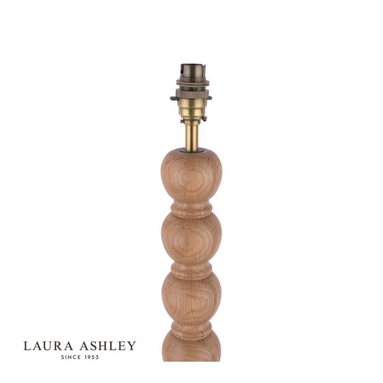 Där Lighting Laura Ashley Maria Floor Lamp Wood & Antique Brass Base Only