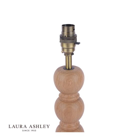 Där Lighting Laura Ashley Maria Table Lamp Wood & Antique Brass Base Only