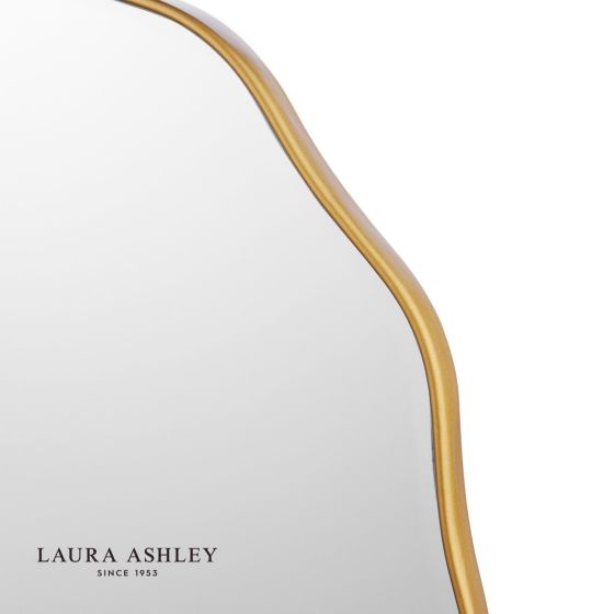 Där Lighting Laura Ashley Medora Mirror Matt Gold 60cm