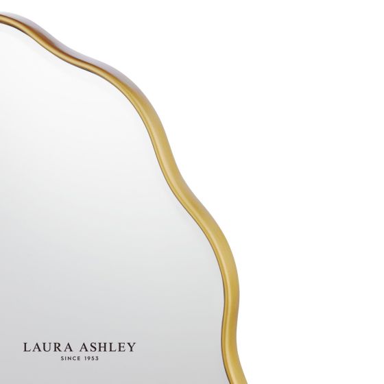 Där Lighting Laura Ashley Medora Mirror Matt Gold 71 X 55cm