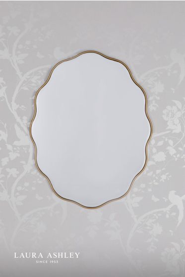Där Lighting Laura Ashley Medora Mirror Matt Gold 71 X 55cm